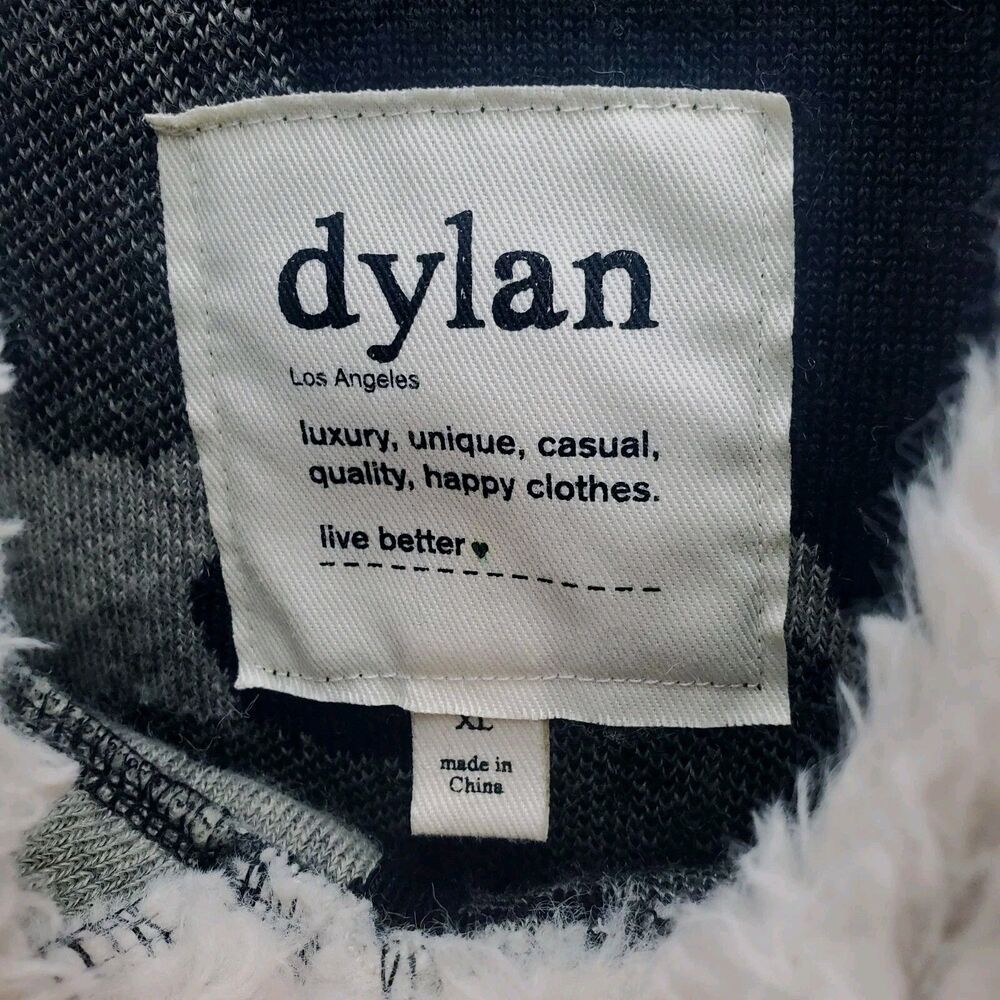 Dylan Fleece Jacket Hooded Mens XL Black Gray Camouflage Pullover Side Zip - Picture 5 of 9